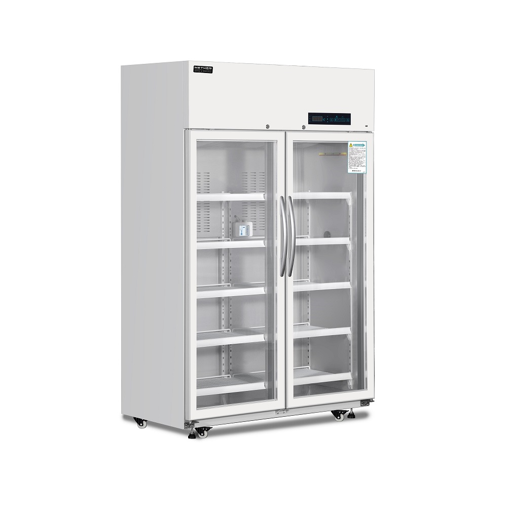 WPC-5V1000S 1000L Pharmacy Refrigerator 2-8°C with Self-Closing Glass Door by WinHyCare