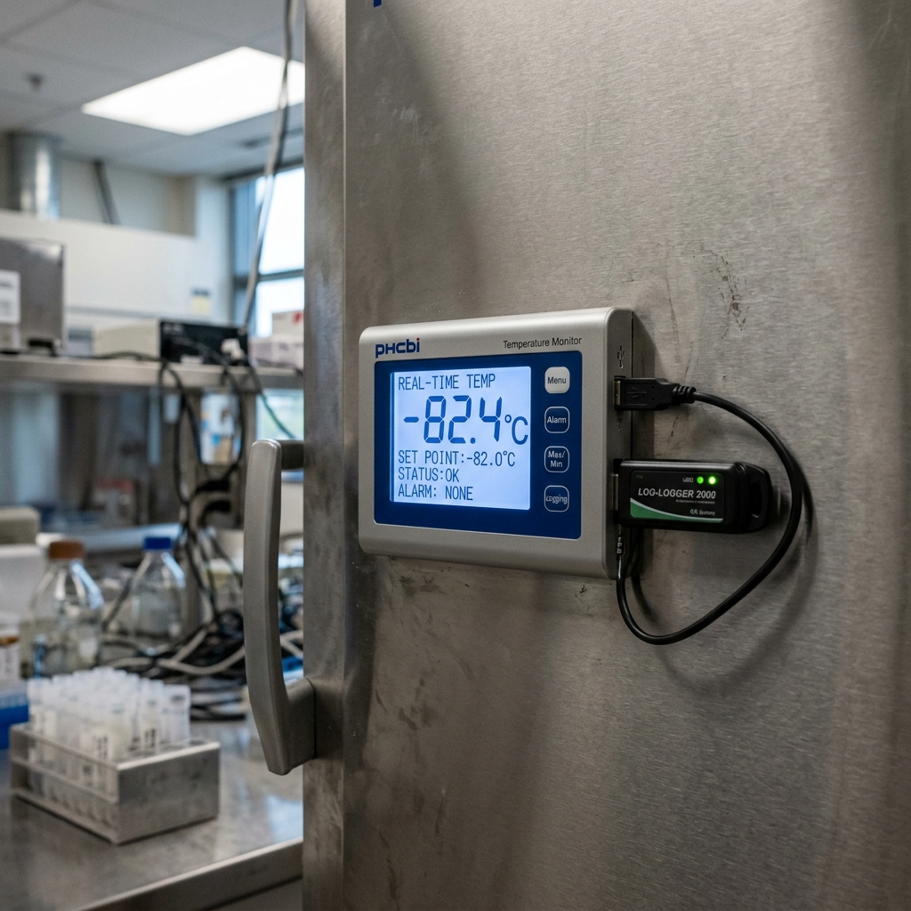 Temperature monitoring and data logging for cold chain compliance